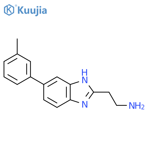 2-5-(3-methylphenyl)-1H-1,3-benzodiazol-2-ylethan-1-amine structure