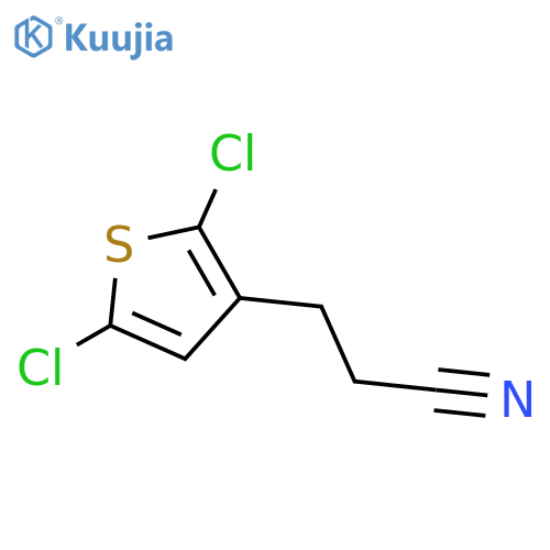 3-(2,5-Dichlorothiophen-3-yl)propanenitrile structure