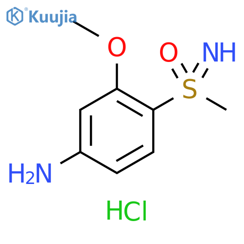 (4-amino-2-methoxyphenyl)(imino)methyl-lambda6-sulfanone dihydrochloride structure