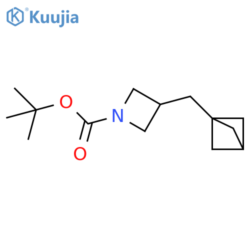 tert-butyl 3-({bicyclo1.1.1pentan-1-yl}methyl)azetidine-1-carboxylate structure