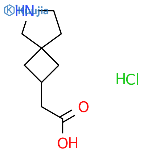 2-{6-azaspiro3.4octan-2-yl}acetic acid hydrochloride structure