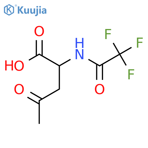 4-Oxo-2-(2,2,2-trifluoroacetamido)pentanoic acid structure