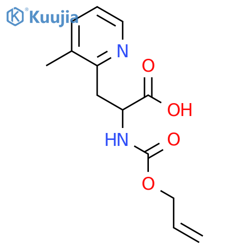 3-(3-methylpyridin-2-yl)-2-{(prop-2-en-1-yloxy)carbonylamino}propanoic acid structure