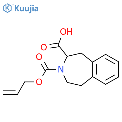 3-[(prop-2-en-1-yloxy)carbonyl]-2,3,4,5-tetrahydro-1H-3-benzazepine-2-carboxylic acid structure