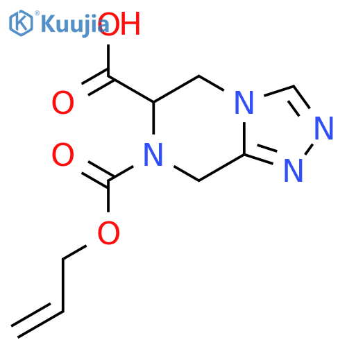7-(prop-2-en-1-yloxy)carbonyl-5H,6H,7H,8H-1,2,4triazolo4,3-apyrazine-6-carboxylic acid structure