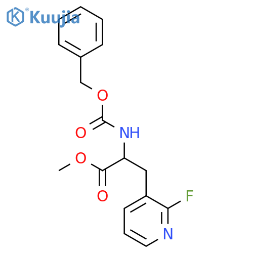 methyl 2-{(benzyloxy)carbonylamino}-3-(2-fluoropyridin-3-yl)propanoate structure