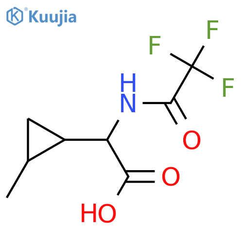 2-(2-Methylcyclopropyl)-2-(2,2,2-trifluoroacetamido)acetic acid structure