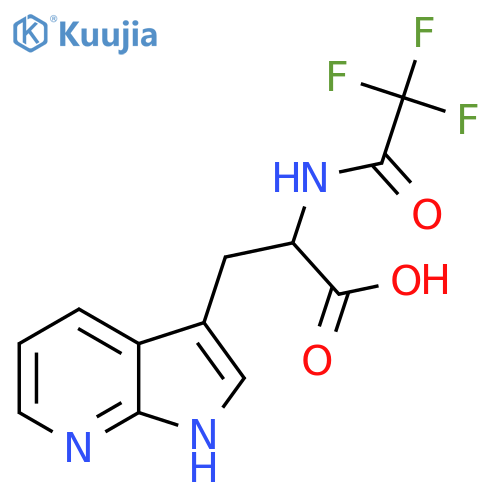 3-{1H-pyrrolo2,3-bpyridin-3-yl}-2-(2,2,2-trifluoroacetamido)propanoic acid structure