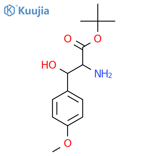 Tert-butyl 2-amino-3-hydroxy-3-(4-methoxyphenyl)propanoate structure