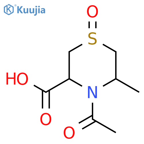 4-Acetyl-5-methyl-1-oxo-1lambda4-thiomorpholine-3-carboxylic acid structure
