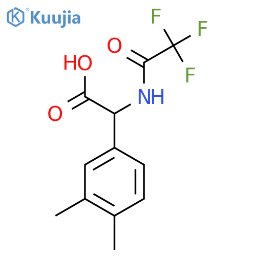 2-(3,4-Dimethylphenyl)-2-(2,2,2-trifluoroacetamido)acetic acid structure