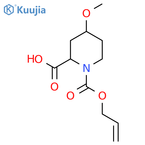 4-methoxy-1-(prop-2-en-1-yloxy)carbonylpiperidine-2-carboxylic acid structure