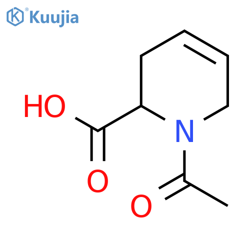 1-Acetyl-1,2,3,6-tetrahydropyridine-2-carboxylic acid structure