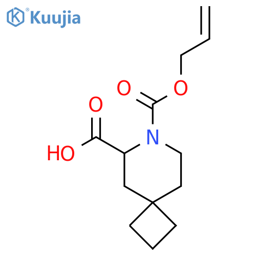 7-(prop-2-en-1-yloxy)carbonyl-7-azaspiro3.5nonane-6-carboxylic acid structure