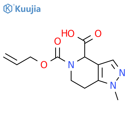 1-methyl-5-(prop-2-en-1-yloxy)carbonyl-1H,4H,5H,6H,7H-pyrazolo4,3-cpyridine-4-carboxylic acid structure