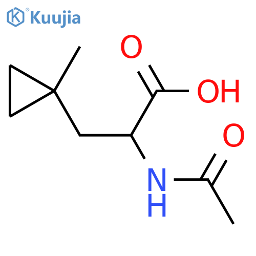 2-Acetamido-3-(1-methylcyclopropyl)propanoic acid structure