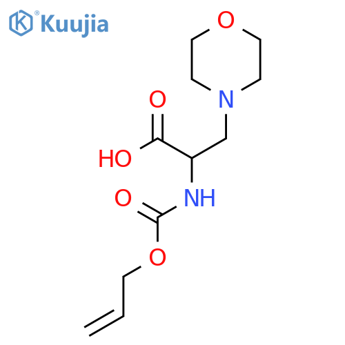 3-(morpholin-4-yl)-2-{(prop-2-en-1-yloxy)carbonylamino}propanoic acid structure