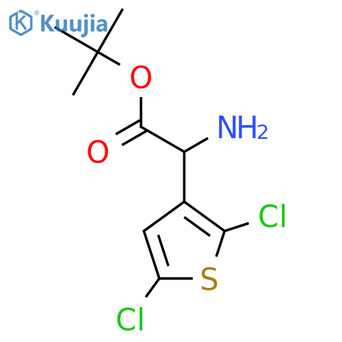 Tert-butyl 2-amino-2-(2,5-dichlorothiophen-3-yl)acetate structure