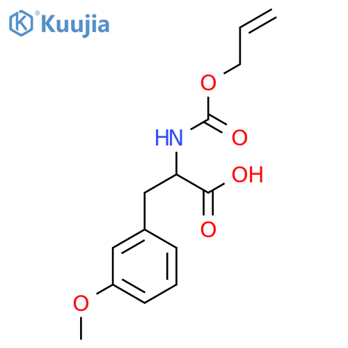 3-(3-Methoxyphenyl)-2-{[(prop-2-en-1-yloxy)carbonyl]amino}propanoic acid structure