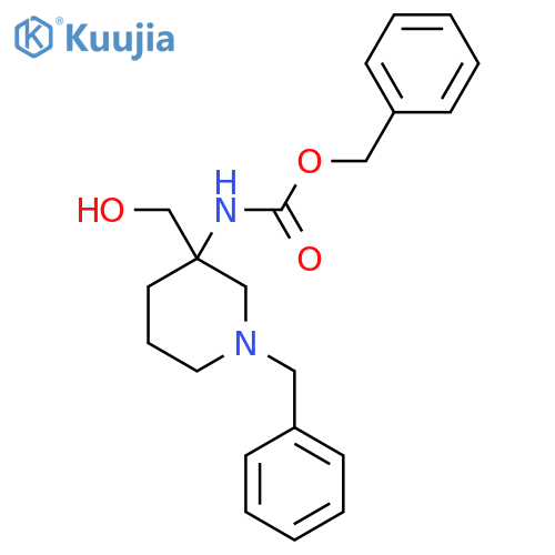 benzyl N-1-benzyl-3-(hydroxymethyl)piperidin-3-ylcarbamate structure