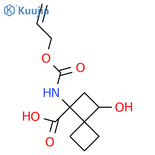 3-hydroxy-1-{(prop-2-en-1-yloxy)carbonylamino}spiro3.3heptane-1-carboxylic acid structure