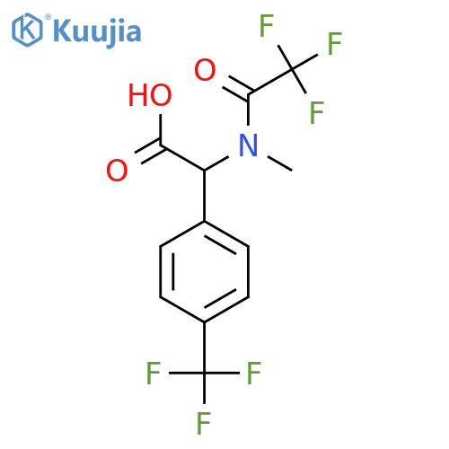 2-(2,2,2-trifluoro-N-methylacetamido)-2-4-(trifluoromethyl)phenylacetic acid structure