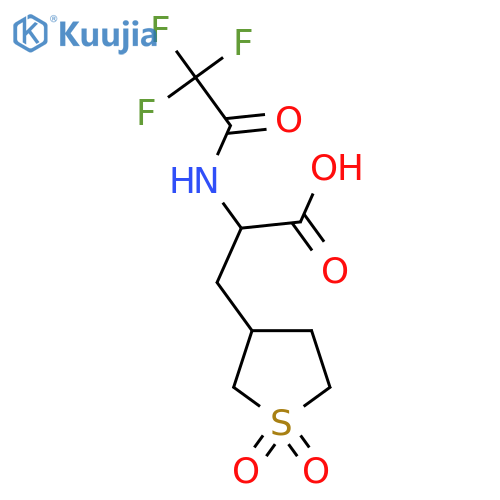 3-(1,1-Dioxo-1lambda6-thiolan-3-yl)-2-(2,2,2-trifluoroacetamido)propanoic acid structure