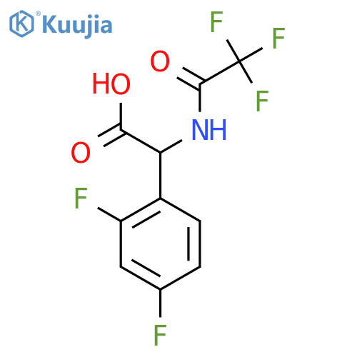 2-(2,4-Difluorophenyl)-2-(2,2,2-trifluoroacetamido)acetic acid structure