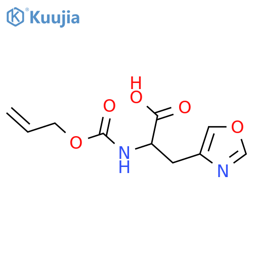 3-(1,3-oxazol-4-yl)-2-{(prop-2-en-1-yloxy)carbonylamino}propanoic acid structure