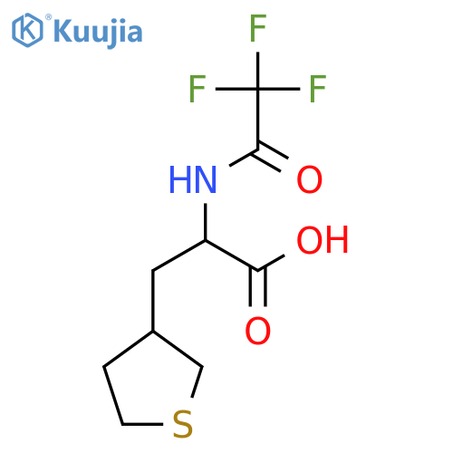 3-(Thiolan-3-yl)-2-(2,2,2-trifluoroacetamido)propanoic acid structure