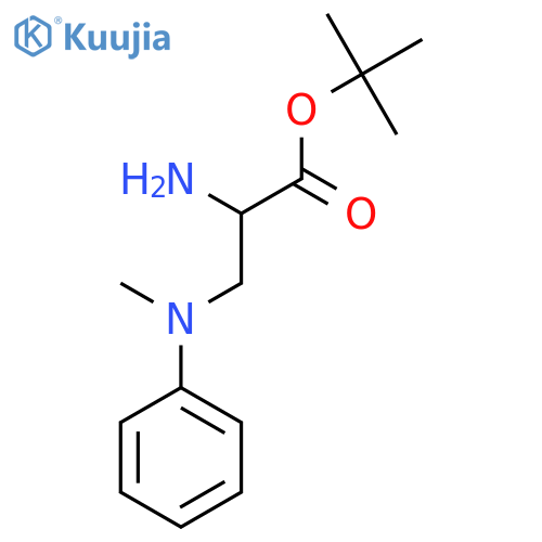 tert-butyl 2-amino-3-methyl(phenyl)aminopropanoate structure
