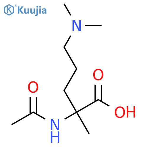 5-(Dimethylamino)-2-acetamido-2-methylpentanoic acid structure