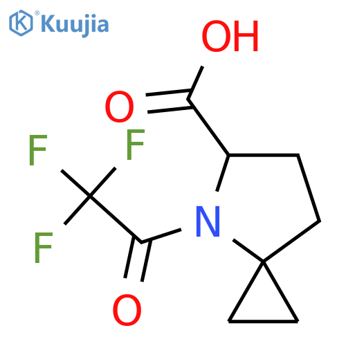 4-(2,2,2-trifluoroacetyl)-4-azaspiro2.4heptane-5-carboxylic acid structure