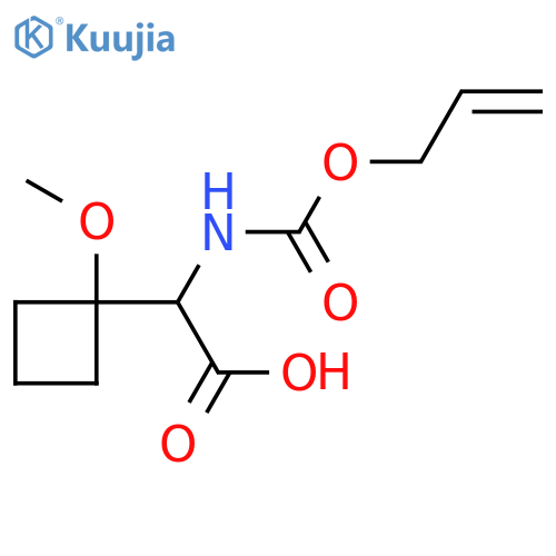 2-(1-methoxycyclobutyl)-2-{(prop-2-en-1-yloxy)carbonylamino}acetic acid structure