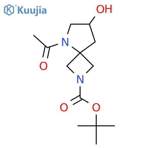 tert-butyl 5-acetyl-7-hydroxy-2,5-diazaspiro3.4octane-2-carboxylate structure