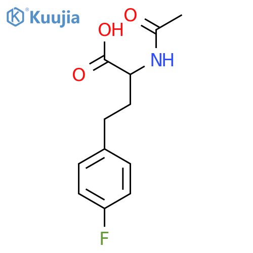 2-Acetamido-4-(4-fluorophenyl)butanoic acid structure