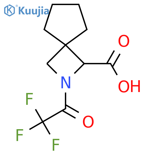 2-(2,2,2-trifluoroacetyl)-2-azaspiro3.4octane-1-carboxylic acid structure