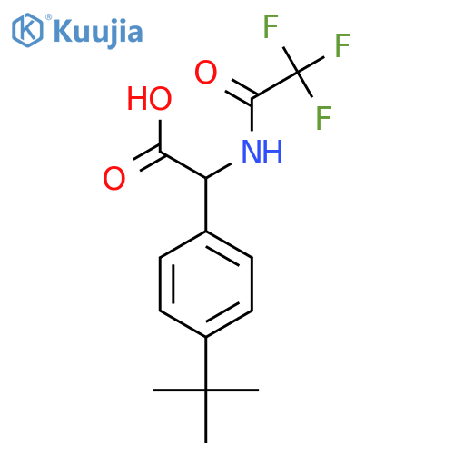 2-(4-Tert-butylphenyl)-2-(2,2,2-trifluoroacetamido)acetic acid structure
