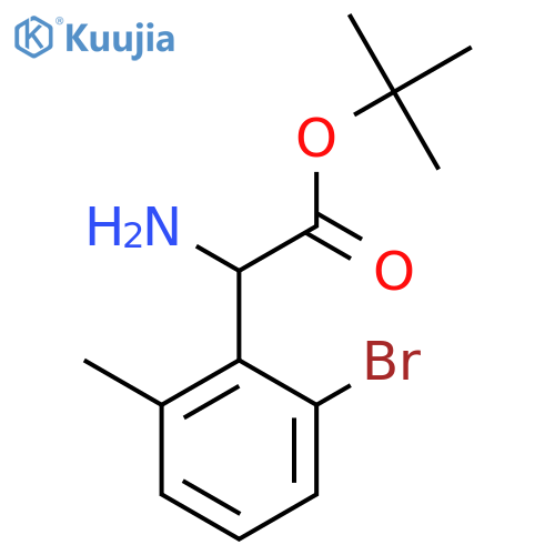 Tert-butyl 2-amino-2-(2-bromo-6-methylphenyl)acetate structure