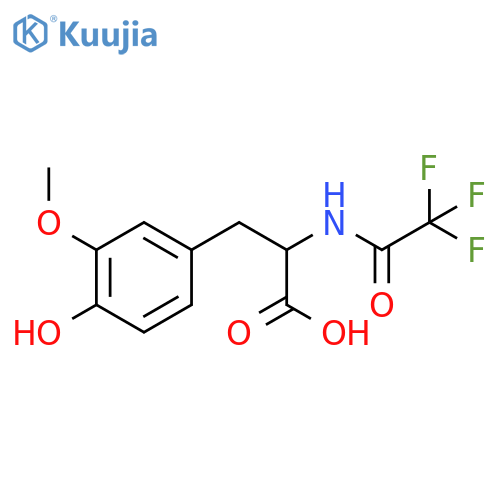 3-(4-Hydroxy-3-methoxyphenyl)-2-(2,2,2-trifluoroacetamido)propanoic acid structure