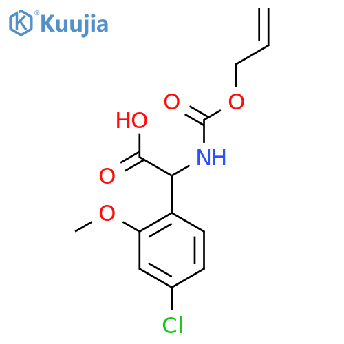 2-(4-chloro-2-methoxyphenyl)-2-{(prop-2-en-1-yloxy)carbonylamino}acetic acid structure