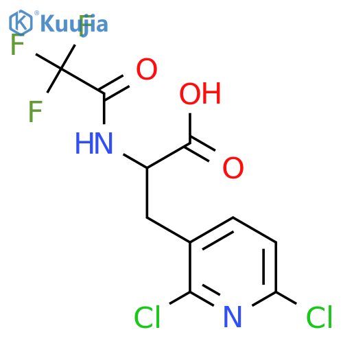 3-(2,6-Dichloropyridin-3-yl)-2-(2,2,2-trifluoroacetamido)propanoic acid structure