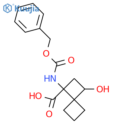 1-{(benzyloxy)carbonylamino}-3-hydroxyspiro3.3heptane-1-carboxylic acid structure