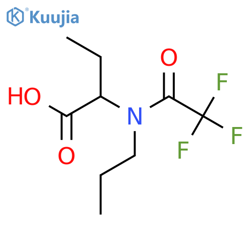 2-(2,2,2-trifluoro-N-propylacetamido)butanoic acid structure
