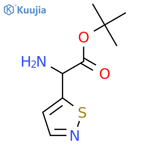 Tert-butyl 2-amino-2-(1,2-thiazol-5-yl)acetate structure