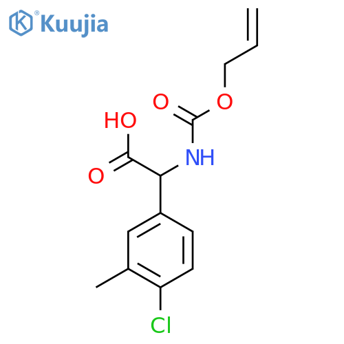 2-(4-chloro-3-methylphenyl)-2-{(prop-2-en-1-yloxy)carbonylamino}acetic acid structure