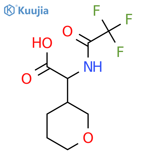 2-(Oxan-3-yl)-2-(2,2,2-trifluoroacetamido)acetic acid structure