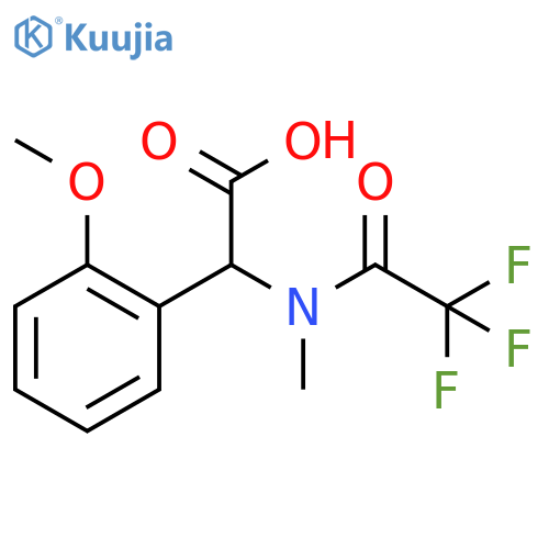 2-(2-methoxyphenyl)-2-(2,2,2-trifluoro-N-methylacetamido)acetic acid structure