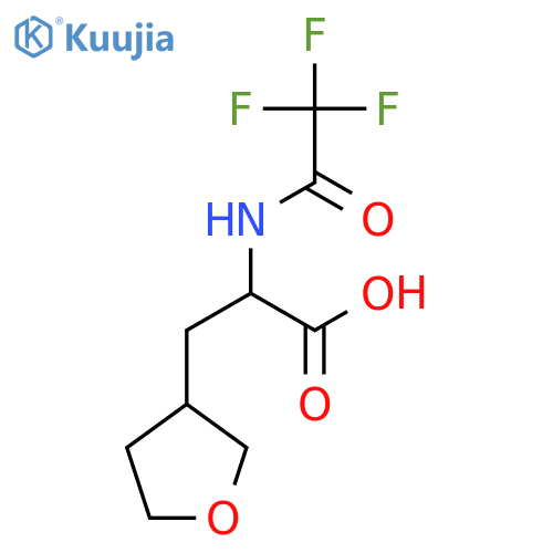 3-(Oxolan-3-yl)-2-(trifluoroacetamido)propanoic acid structure