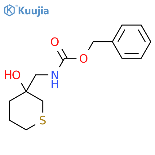 benzyl N-[(3-hydroxythian-3-yl)methyl]carbamate structure